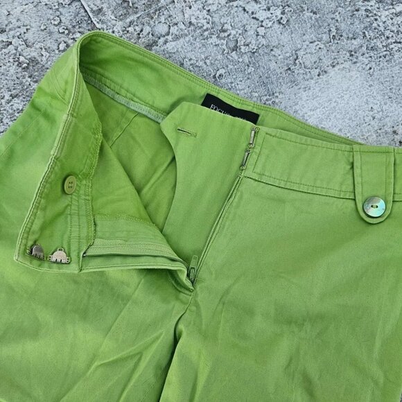 Focus2000 Petie Women Capri Pant Green Cotton Pant Size 2P - Picture 6 of 11